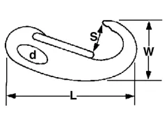 Schnapphaken mit Auge 100mm Bulk