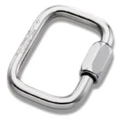 Schraubglied Rechteck 5mm Edelstahl