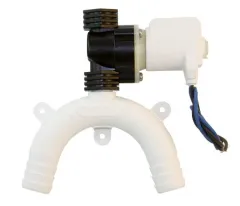 Schwanenhals belüftet 19mm Solenoid 12V (weiß)