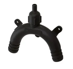 Schwanenhals belüftet 3/4 19mm schwarz