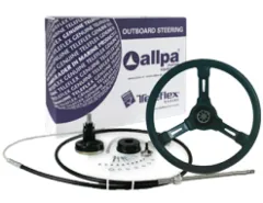 Seastar Light Duty Steuerung Mit Kabel 19 (5.79m) + Steuerrad Riviera Schwarz