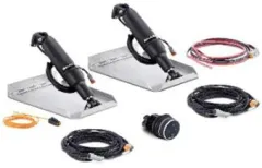 Seastar Trimmklappensystem-Satz Schlag 5.7cm Aktuator 25cm Eckmontageplatten 12X9