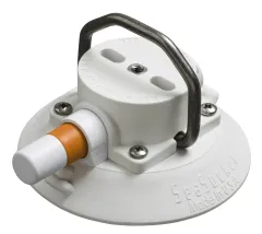SEASUCKER Vakuum-Saugnapf mit D-Ring 110mm, flache Form, weiß