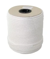 Seil PP 8-fach geflochten weiß 6mm-Spule a 30 mtr.