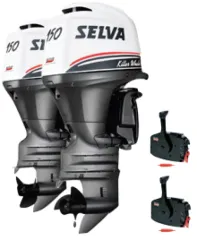 Selva Aussenborder 2x Killer Whale 150efi-16v, E.st.xl.pt., 2x 150ps