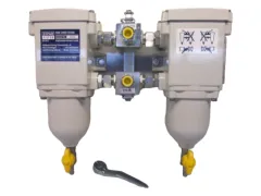 Separ Kraftstofffilter (SWK-2000/10UM, doppelt, 600, Aluminium, 15 mm Rohr, 2 x SNSE01030)