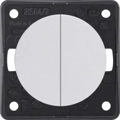 Serienschalter (polar-weiß glänzend)