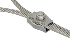 Simplexklemme 1.4401 f.3mm Drahtseil