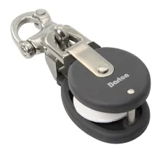 Snatchblock MINI mit Schnappschäkel Edelstahl