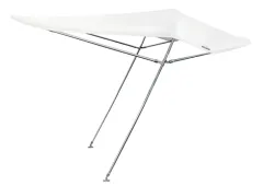 Sonnen-Top Modell 'Aria' 185x122x200cm; Weiß; Rohr Ø22mm