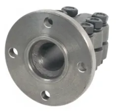 Stählerner Klemmflansch Mit Zentrierrand, Ø35mm-Welle, Zentrierrand Ø63,5mm, Lochkreis Ø108mm
