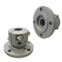 Stählerner Klemmflansch Mit Zentrierrand, Ø35mm-Welle, Zentrierrand Ø65mm, Lochkreis Ø100mm, 4x Ø12,5mm (Kanzaki/Yanmar)