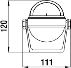STELLA BS2 Kompass in schwarz