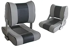 Steuerstuhl Modell Twin, Grau/Dunkelgrau