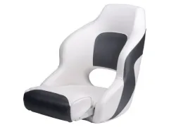 Talamex Bootsstuhl Capitain de luxe duo weiß/grau