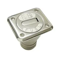 Tankeinfüllstutzen 38mm WASSERR AISI316 eckig