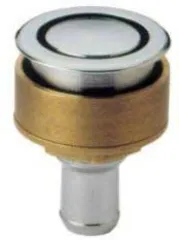 Tankentlüftung (Ø20 mm, eingebaut, gerade, Messing verchromt)