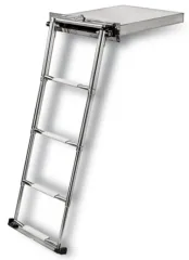 Telescopische zwemtrap model Portofino in cassette 4-treeds met geintegreerde handel