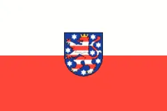 Thüringen Flagge 20x30cm