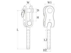 Toggle-Terminal Ø5mm