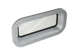 TOPwindows R55 Bullauge (R55, 375 x 175, Fest, Alu-Optik, Doppelglas)