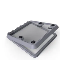 TOPwindows Thermal Breaker Decksluke (620 x 620 mm, R50, signalgrau - RAL7004)