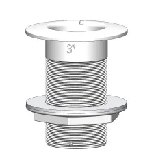 Trudesign Borddurchlässe Lang (3" - 160 mm, weiß)