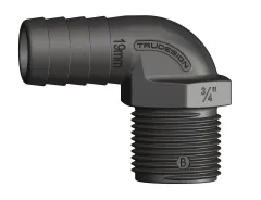 TRUDESIGN Schlauchtülle Kompakt Außeng. 90° 1/2 f. Schlauch 16mm (3/8)