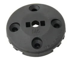 TRUDESIGN Schraubensockel Nylon/GFK 44mm, für Schraube M8, schwarz