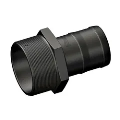 Trudesign Tülle mit Außengewinde (3" x 63 mm, schwarz)