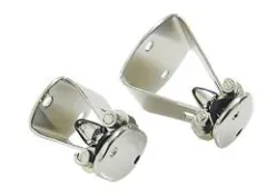 Türfeststeller Messing verchromt Standard