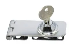 Überfalle abschließbar aus Edelstahl 30 x 80mm