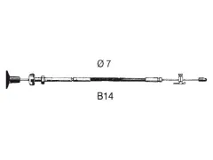 UF Schaltkabel B14 7ft 2,14m