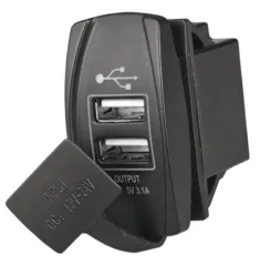 USB-A + USB-A Anschluss für Carling-Montagerahmen