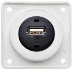 USB-Ladebuchse 12V (polar-weiß glänzend)