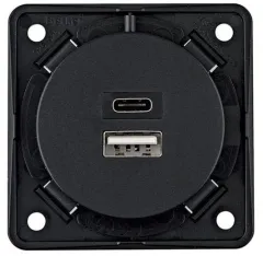 USB-Ladebuchse A+C 230V (anthrazit)