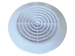 Velair Zuluftgitter rund weiß (nicht verschließbar)