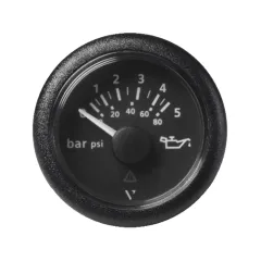 Veratron Öldruckanzeiger (12/24V, schwarz, 0-5 bar, 52 mm)