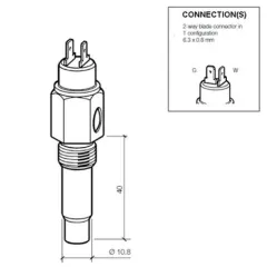 Veratron VDO Kühlmitteltemperatursensor 120°C - M1
