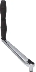 Verchromte Winsch-Kurbel, L=250mm, Gewicht 1,53kg, Doppelgriff