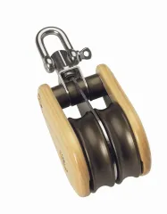 VICTORY-Doppelblock Esche 45mm m.Wirbel