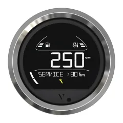 VL Digital 85 (12/24V, single, Dreieck, Chrom)