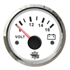 Voltmeter 8/16 V white/glossy