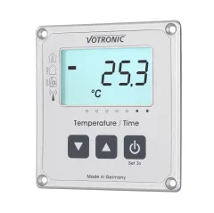 Votronic LCD-Thermometer / Uhr S mit Extern-Sensor - 1253