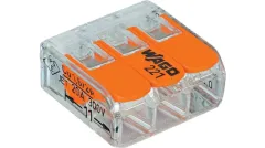 Wago-Verbindungsklemme (3 x 2.5 mm², 50 Stück im Karton)