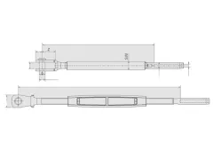 Wantenspanner Gabel-Term 1/2 7mm