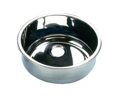 Waschbecken Edelstahl hochglanz 300mm x 125mmT