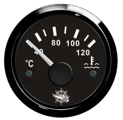 Water temperature gauge 40/120° black/b