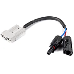 WATTSTUNDE® Adapterkabel (2 x) 4 mm² Typ-MC4/A50 20 cm schwarz