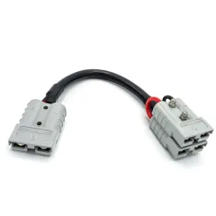 WATTSTUNDE® Adapterkabel (2x)4 mm² A50/2xA50 (Parallel) 20 cm schwarz